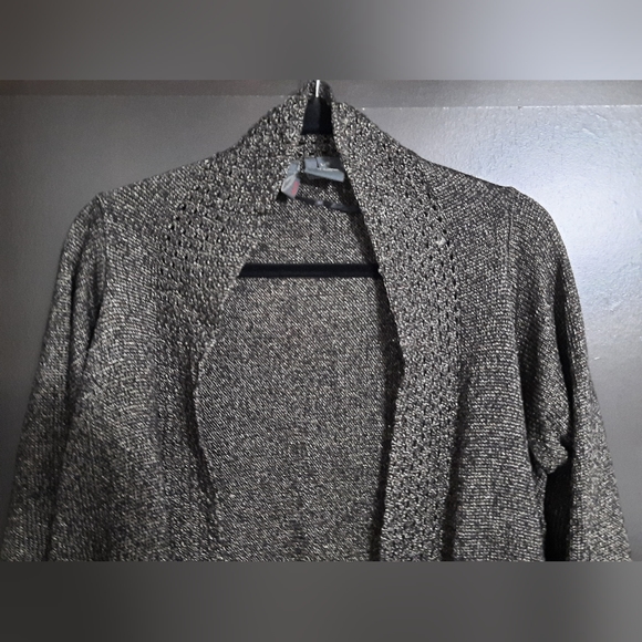 Y2K Jana Metallic Knit Waterfall Open Cardigan - Picture 6 of 13